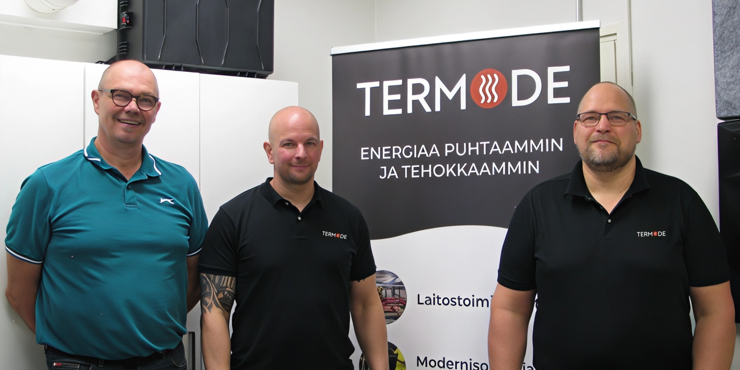 Termoden perustajat Esa Kukkonen, Sami Hyrkäs ja Ilkka Timonen